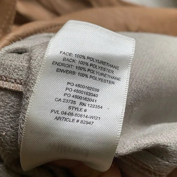 NWT Aritzia Wilfred Caroline Belted Vegan Leather shirt dress - Picture 9 of 11